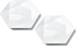 Affek Design RALPH WHITE Kpl.2 talerzy deserowych 24.5cm x21cm x h2cm 1