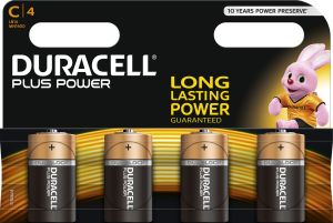 Duracell Bateria Plus Power C / R14 4szt. 1