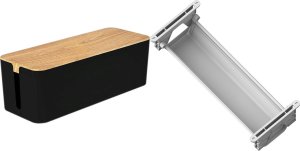 Organizer Mozos Organizer Mozos Maskownica Czarny 1 sztuka (KBO-BK-WOOD) + Organizer Szary 1 sztuka (CT550WH) 1