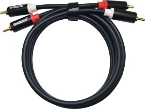 Kabel Mozos Kabel Mozos RCA (Cinch) x2 - RCA (Cinch) x2 1m czarny (MCABLE-2R2R) + Opaska zaciskowa Czarny 100 sztuk (MCABLE-L) 4