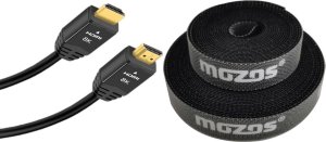 Kabel Mozos Kabel Mozos HDMI - HDMI 3m czarny (HD218K-3M) + Rzep Czarny 1 sztuka (CM2M) 1