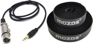 Mozos Mozos Kabel mikrofonowy XLR - Mini Jack 3.5 mm MCABLE-XLR + Rzep Czarny 1 sztuka (CM2M) 1