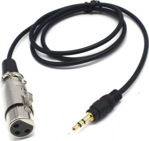 Mozos Mozos Kabel mikrofonowy XLR - Mini Jack 3.5 mm MCABLE-XLR + Rzep Czarny 1 sztuka (CM2M) 2