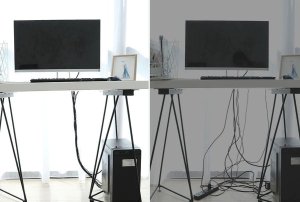 Mozos Mozos Stojak biurkowy TS2 23'' - 75'' + Rzep Czarny 1 sztuka (CM2M) 18