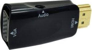 Adapter AV Art HDMI - D-Sub (VGA) + Jack 3.5mm czarny (AL-OEM-56) 2