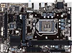 Płyta główna Gigabyte GA-B150M-HD3 DDR3, B150, DDR3, SATA3, USB 3.0, mATX 4