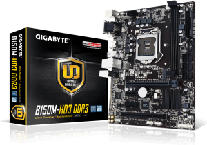 Płyta główna Gigabyte GA-B150M-HD3 DDR3, B150, DDR3, SATA3, USB 3.0, mATX 1