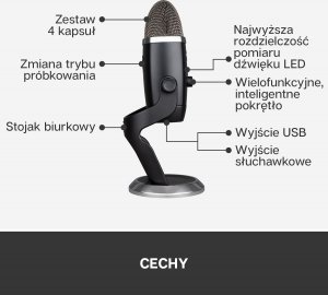 Mikrofon Blue YetiX USB Microph Blackout (988-000244) 10