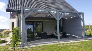 SunShade Roleta rzymska pozioma premium Decor 3x4 - Szara 16