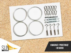 SunShade ŻAGIEL WODOSZCZELNY OGRODOWY 3X3 GRAFICZNY 8