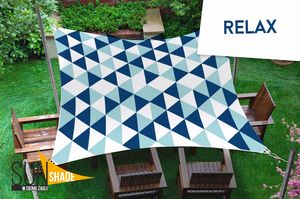 SunShade ŻAGIEL WODOSZCZELNY OGRODOWY 3X4 GRAFICZNY 4