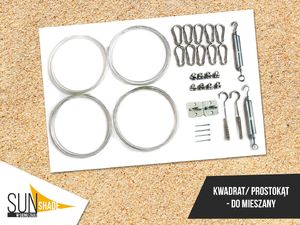 SunShade ŻAGIEL WODOSZCZELNY OGRODOWY 3X4 GRAFICZNY 10