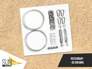 SunShade ŻAGIEL PRZECIWSŁONECZNY ROZSUWANY ZWIJANY 3X5 11