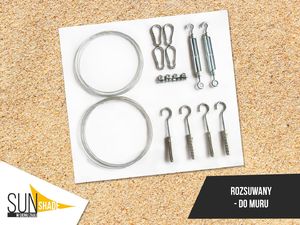 SunShade ŻAGIEL PRZECIWSŁONECZNY ROZSUWANY ZWIJANY 3X5 10