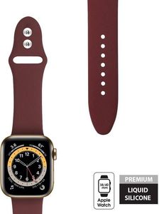 Crong Pasek Crong Liquid Band - Pasek Apple Watch 38/40 mm bordowy 1