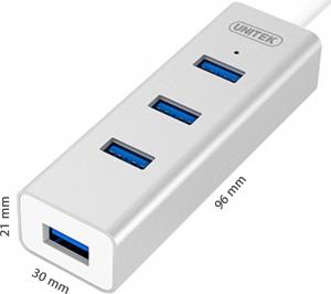 HUB USB Unitek 4x USB 3.0 + USB typu C (Y-3082B) 3