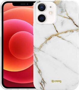 Crong Crong Marble Case etui na iPhone 12 Mini (biały) 1