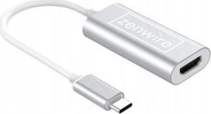 Adapter USB Zenwire ZW-01F USB-C - HDMI Srebrny  (109449291) 1