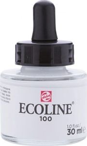 Talens Ecoline koncentrat farby wodnej 100 - WHITE, 30 ml 1