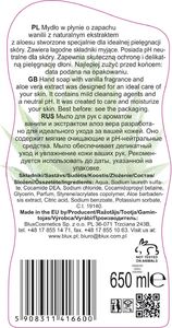 Mydło w płynie waniliowym z aloesem 650 ml 2