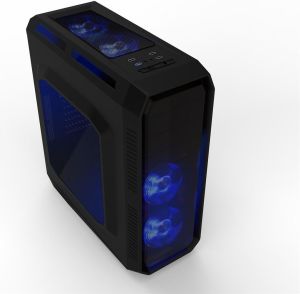 Obudowa Gembird Abyss Black, Midi-Tower, Czarny, Okno (CCC-GJ-005) 1