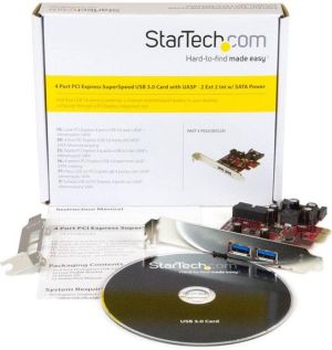 Kontroler StarTech PCIe x1  - 2x USB 3.0 + 19pin USB 3.0 (PEXUSB3S2EI) 5