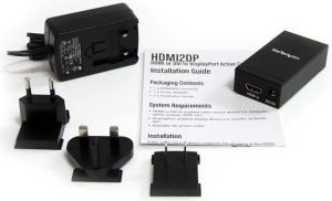 Adapter AV StarTech DisplayPort - HDMI czarny (HDMI2DP) 4