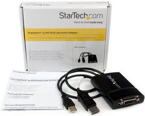 Adapter AV StarTech DVI-D - DisplayPort + USB-A czarny (DP2DVID2) 5