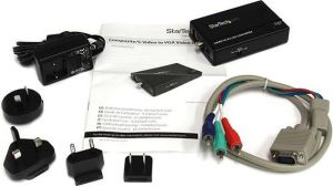 Adapter AV StarTech Composite Video - S-Video - D-Sub (VGA) czarny (VID2VGATV2) 10