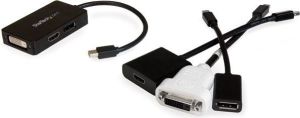 Adapter AV StarTech DisplayPort Mini - HDMI - D-Sub (VGA) - DVI-D czarny (MDP2DPDVHD) 3