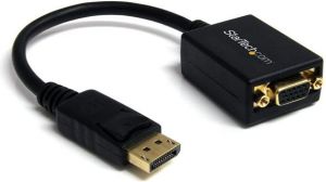 Adapter AV StarTech DisplayPort - D-Sub (VGA) 0.1m czarny (DP2VGA2) 1