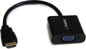 Adapter AV StarTech HDMI - D-Sub (VGA) 0.1m czarny (HD2VGAE2) 1