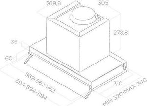 Okap Elica Boxin Lux LX/IX/A/60 3