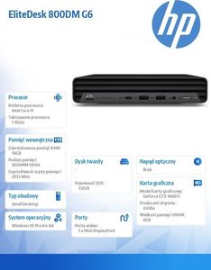 Komputer HP EliteDesk 800 G6 Intel Core i9-10900T 16 GB 512 GB SSD Windows 10 Pro 4