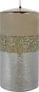 Artman ARTMAN świeca ozdobna Quen w kolorze szampana-walec średni 1 sztuka 1