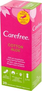 Carefree Carefree Cotton Aloe Wkładki higieniczne 1op.-20szt 1