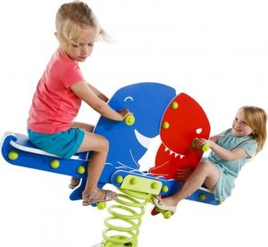 Huśtawka KBT Bujak na sprężynie na plac zabaw podwójny - rekin (176.001.001.001) 3