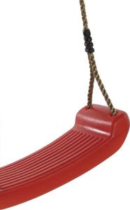 Huśtawka KBT Huśtawka ogrodowa deska wraz z linami o regulowanej wysokości - czerwona 3