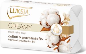 Luksja Creamy Mydło nawilżające w kostce Cotton & Provitamin B5 90g 1