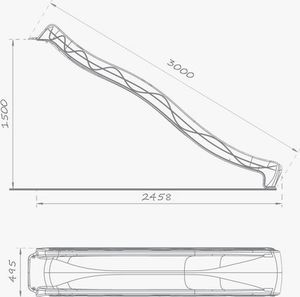 KBT Zjeżdżalnia Ogrodowa dla Dzieci Żółta 3 m 2