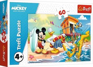 Trefl Puzzle 60 elementów Ciekawy dzień Myszka Miki 1