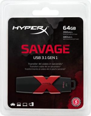 Pendrive HyperX Savage 64GB (HXS3/64GB) 3
