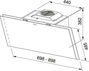 Okap Franke FCRV 908 BK 2