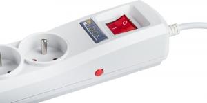 Listwa zasilająca Libox przeciwprzepięciowa 5 gniazd 1.5 m biała (LBR-1,5) 3