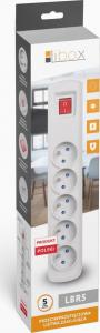Listwa zasilająca Libox przeciwprzepięciowa 5 gniazd 3 m biała (LBR-3) 7