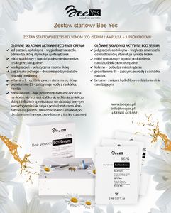BeeYes Zestaw startowy  BeeVenom Eco- serum 1 ampułka + 3 próbki kremu 1