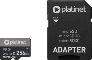 Karta Platinet Pro MicroSDHC 256 GB Class 10 UHS-III/U3 A2  (PMMSDX256UIII) 1