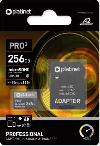 Karta Platinet Pro MicroSDHC 256 GB Class 10 UHS-III/U3 A2  (PMMSDX256UIII) 2