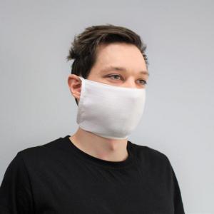 Omega Maska Wielokrotnego Użytku Biała 100% Bawełny 1