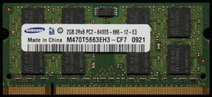 Pamięć do laptopa Samsung SODIMM DDR2, 2GB, 800MHz (M470T5663EH3-CF7) 1